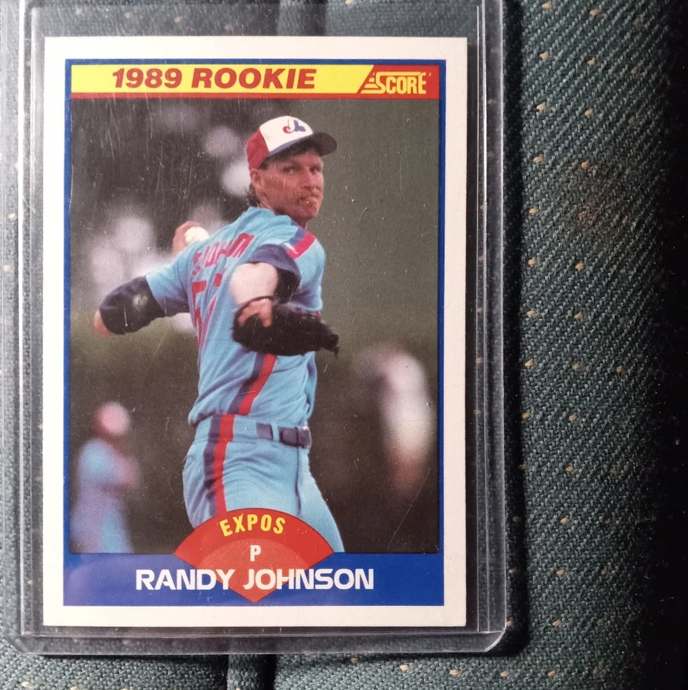Randy Johnson score 1989 rookie baseball card